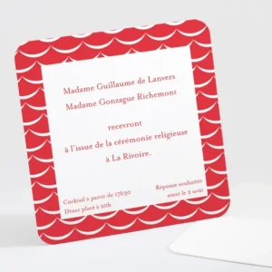 Carton d'invitation mariage Joli sourire*Faire-part Elégant Outlet