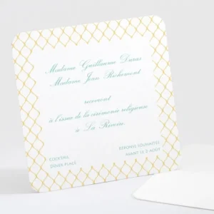 Carton d'invitation mariage Destin croise*Faire-part Elégant Online