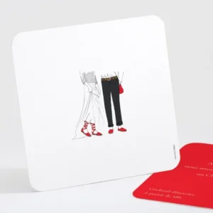 Carton d'invitation mariage Pays Basque*Faire-part Elégant New