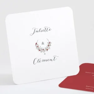 Carton d'invitation mariage Boheme chic*Faire-part Elégant Sale