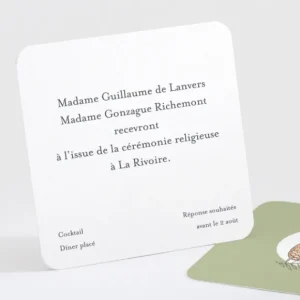 Carton d'invitation mariage Ananas*Faire-part Elégant Online