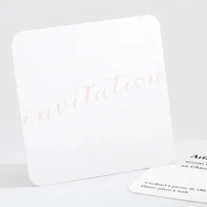 Carton d'invitation mariage Letter*Faire-part Elégant Best