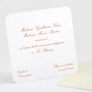Carton d'invitation mariage Classique scandinave*Faire-part Elégant Sale