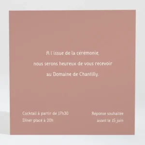Carton d'invitation mariage Fifties*Faire-part Elégant Hot