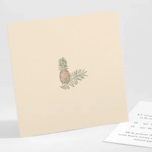 Carton reponse mariage Ananas*Faire-part Elégant Hot
