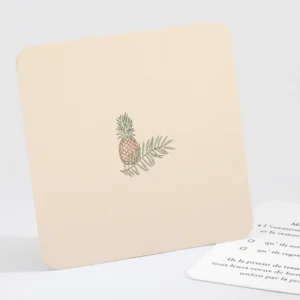 Carton reponse mariage Ananas*Faire-part Elégant Hot