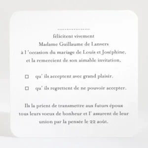 Carton reponse mariage Ananas*Faire-part Elégant Hot