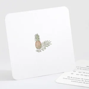 Carton reponse mariage Ananas*Faire-part Elégant Hot