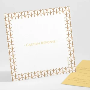 Carton reponse mariage Belle promesse*Faire-part Elégant Online