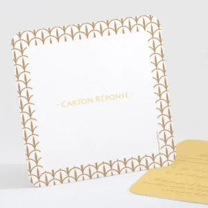 Carton reponse mariage Belle promesse*Faire-part Elégant Online