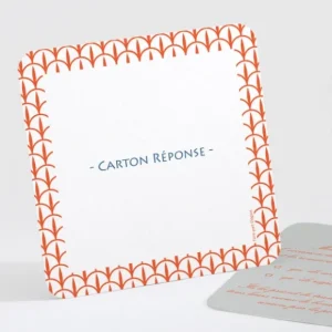 Carton reponse mariage Belle promesse*Faire-part Elégant Online
