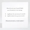 Carton reponse mariage Bouquet romantique*Faire-part Elégant Sale