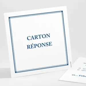 Carton reponse mariage Contemporain*Faire-part Elégant Sale