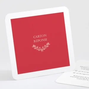 Carton reponse mariage Elegantes baies*Faire-part Elégant Discount