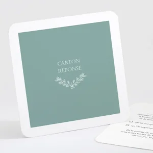Carton reponse mariage Elegantes baies*Faire-part Elégant Discount