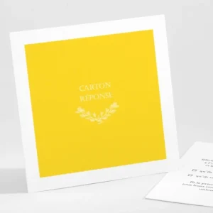 Carton reponse mariage Elegantes baies*Faire-part Elégant Discount