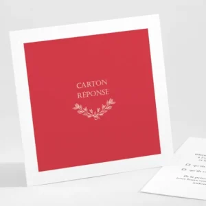 Carton reponse mariage Elegantes baies*Faire-part Elégant Discount