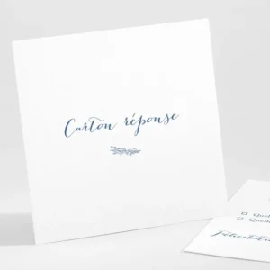 Carton reponse mariage Jolie fleur*Faire-part Elégant Discount