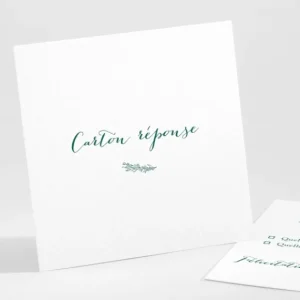 Carton reponse mariage Jolie fleur*Faire-part Elégant Discount