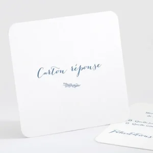 Carton reponse mariage Jolie fleur*Faire-part Elégant Discount