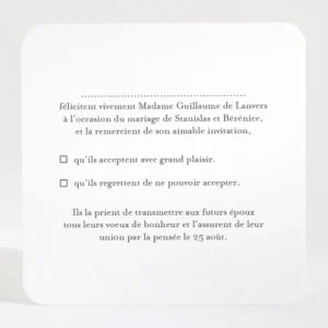 Carton reponse mariage Jolies tomettes*Faire-part Elégant Sale
