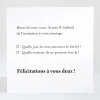 Carton reponse mariage Letter*Faire-part Elégant Sale