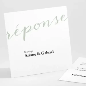Carton reponse mariage Letter*Faire-part Elégant Sale