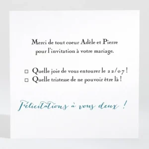 Carton reponse mariage Ma belle etoile*Faire-part Elégant Outlet