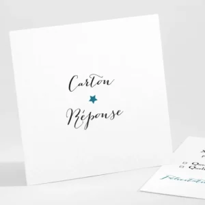 Carton reponse mariage Ma belle etoile*Faire-part Elégant Outlet