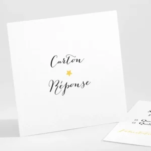 Carton reponse mariage Ma belle etoile*Faire-part Elégant Outlet