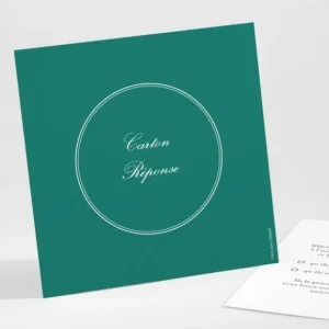 Carton reponse mariage Medaillon elegant*Faire-part Elégant Online