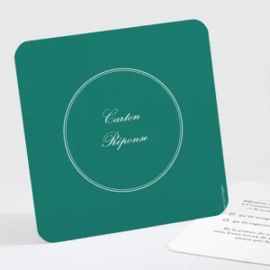 Carton reponse mariage Medaillon elegant*Faire-part Elégant Online