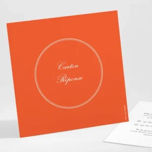 Carton reponse mariage Medaillon elegant*Faire-part Elégant Online