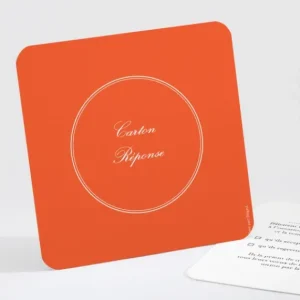 Carton reponse mariage Medaillon elegant*Faire-part Elégant Online