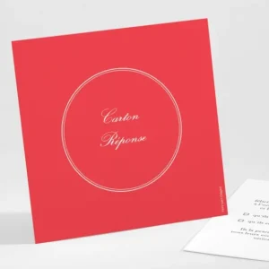 Carton reponse mariage Medaillon elegant*Faire-part Elégant Online
