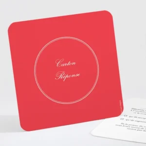 Carton reponse mariage Medaillon elegant*Faire-part Elégant Online