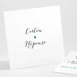 Carton reponse mariage Mon petit coeur*Faire-part Elégant Fashion