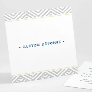 Carton reponse mariage Pattern montagneux*Faire-part Elégant Hot