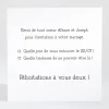 Carton reponse mariage Passion vegetale*Faire-part Elégant Hot