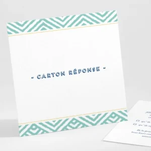 Carton reponse mariage Pattern montagneux*Faire-part Elégant Hot