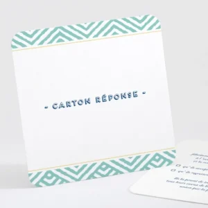 Carton reponse mariage Pattern montagneux*Faire-part Elégant Hot