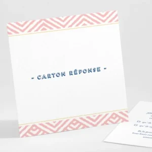 Carton reponse mariage Pattern montagneux*Faire-part Elégant Hot