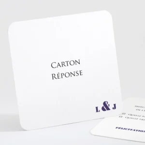 Carton reponse mariage Symphonie*Faire-part Elégant Outlet