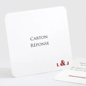 Carton reponse mariage Symphonie*Faire-part Elégant Outlet