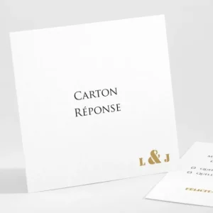 Carton reponse mariage Symphonie*Faire-part Elégant Outlet