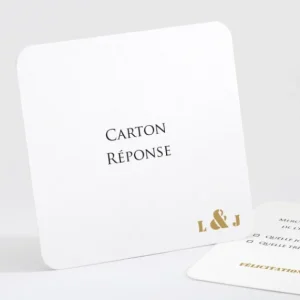 Carton reponse mariage Symphonie*Faire-part Elégant Outlet