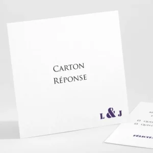 Carton reponse mariage Symphonie*Faire-part Elégant Outlet