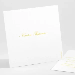 Carton reponse mariage Traditionnel couleur*Faire-part Elégant Hot