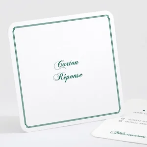 Carton reponse mariage Typographies*Faire-part Elégant Online