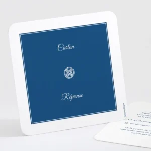 Carton reponse mariage Uni & chic*Faire-part Elégant Fashion